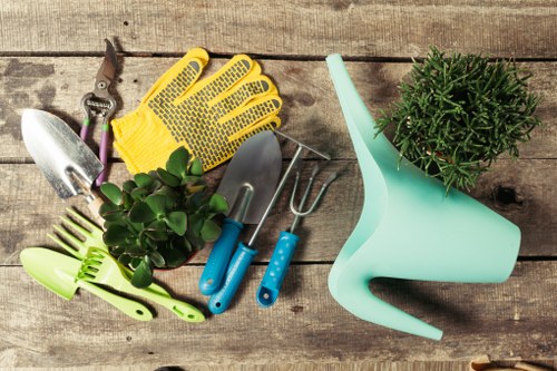 Healthy lawn care in Northolt with neatly cut grass