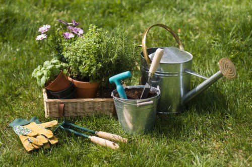 Low-maintenance landscaping design for a Northolt property